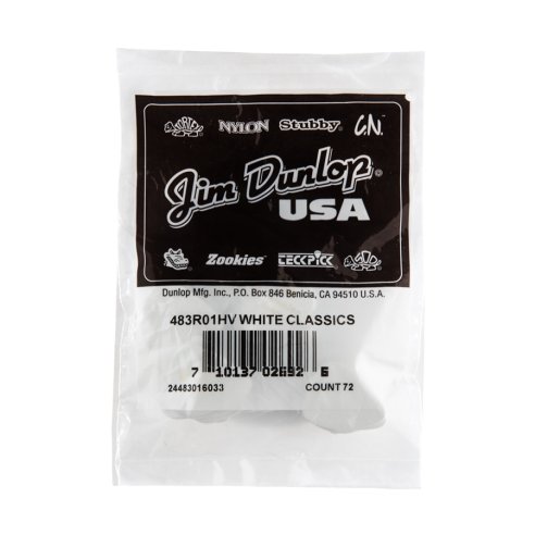 Dunlop 483R01 White Classic - Heavy