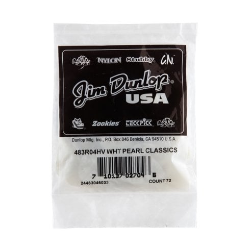 Dunlop 483R04 White Perloid - Heavy