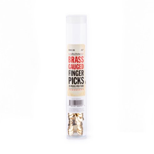 Dunlop 37R BRASS FINGER .013 - TUBO 20 PLETTRI