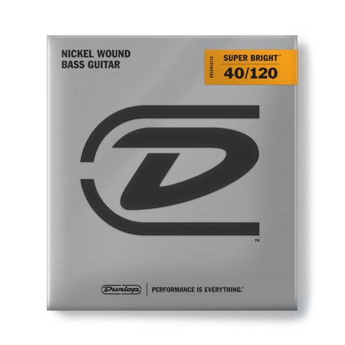JIM DUNLOP DBSBN40120 BASS SUPER BRIGHT LIGHT NICKEL-5/SET