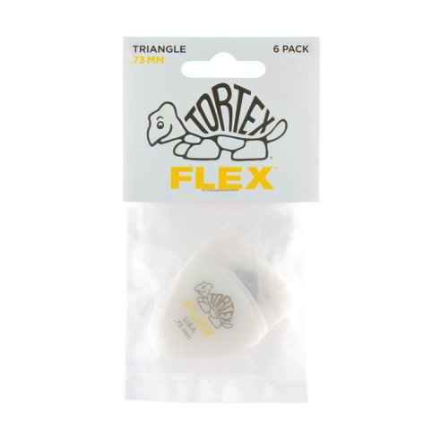 Dunlop 456P.73 Tortex Flex Triangle .73 mm Pack/12