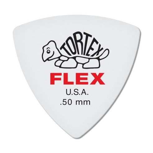 Dunlop 456R.50 Tortex Flex Triangle .50 mm Bag/72