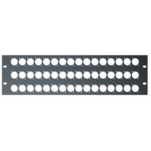 Quik Lok RS/297 Pannello rack 19 preforato da 3 unità"