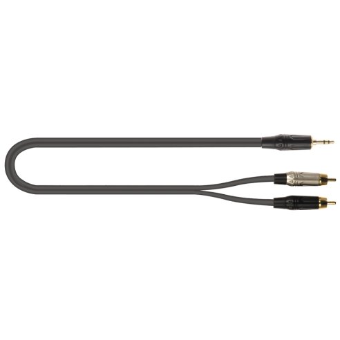 Quik Lok JUST/J352RCA-1 Minijack Stereo/2 RCA Maschio