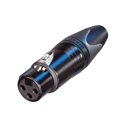 Quik Lok NC/354 BG XLR 3 poli femmina Neutrik nero