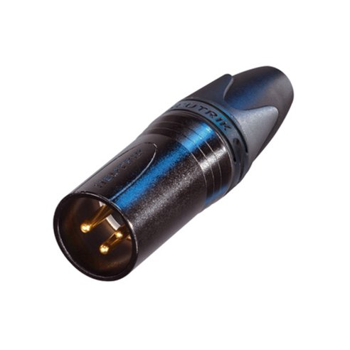 Quik Lok NC/355 BG XLR 3 poli maschio Neutrik nero