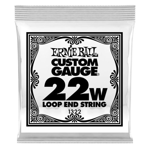 Ernie Ball 1322 Stainless Steel Wound Loop End .022