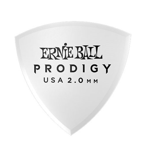 Ernie Ball 9337 Plettri Prodigy Shield White 2,0mm Busta 6