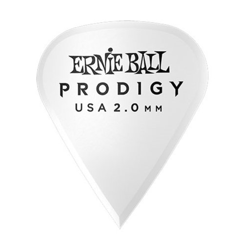 Ernie Ball 9341 Plettri Prodigy Sharp White 2,0mm Busta 6