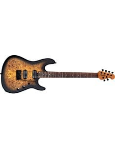 Sterling by Music Man Richardson Cutlass HH 6 Corde Poplar Burl