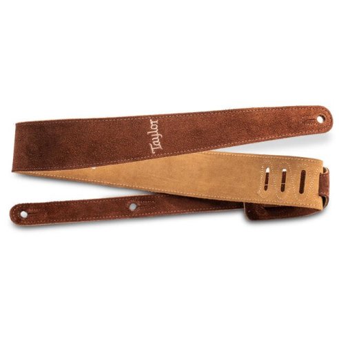 TAYLOR STRAP EMBROIDED SUEDE HONEY 2.5"