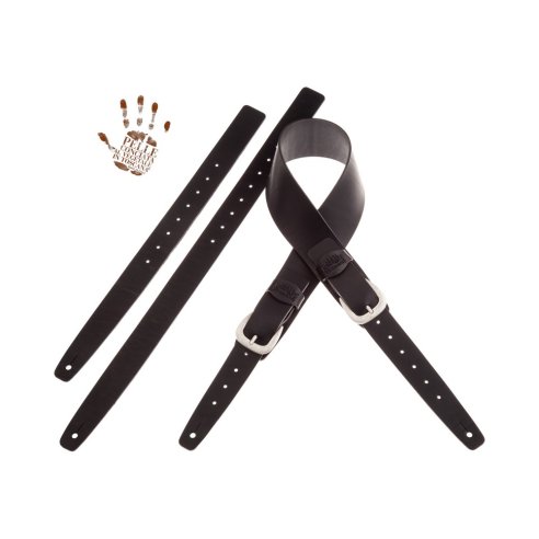 MAGRABO' TWIN BUCKLE TC CORE NERO 7cm FIBBIE CLASSIC ARGENTO