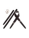 MAGRABO' TWIN BUCKLE TC CORE NERO 7cm FIBBIE CLASSIC ARGENTO