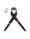 MAGRABO' TWIN BUCKLE TC CORE NERO 7cm FIBBIE CLASSIC ARGENTO