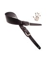 MAGRABO' TWIN BUCKLE TC CORE NERO 7cm FIBBIE CLASSIC ARGENTO