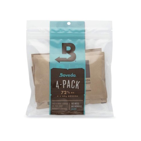 BOVEDA TWO WAY HUMIDITY CONTROL B72-60-4P 72% 4 PACK