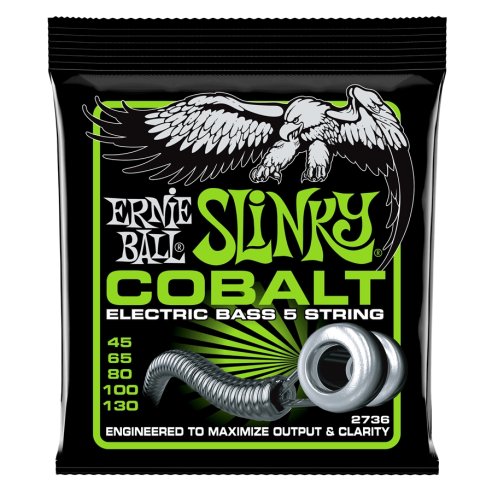 ERNIE BALL 2736 COBALT 5-STRINGS SLINKY BASS