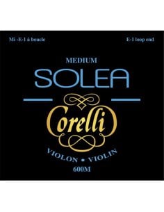 Savarez 600M Set Corde Violino Solea Corelli, Tensione Media, loop end