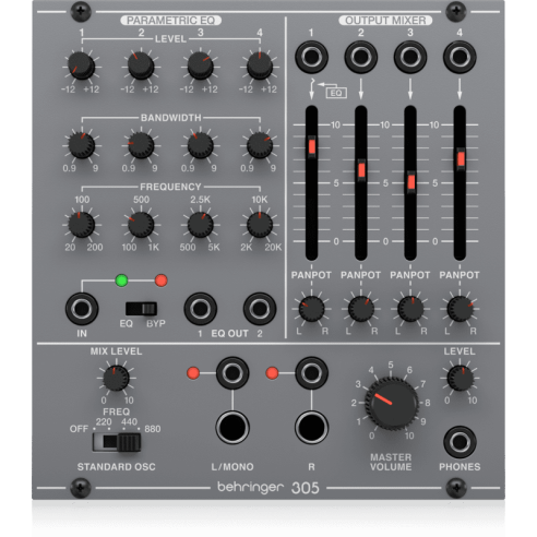 BEHRINGER 305 EQ/MIXER/OUTPUT