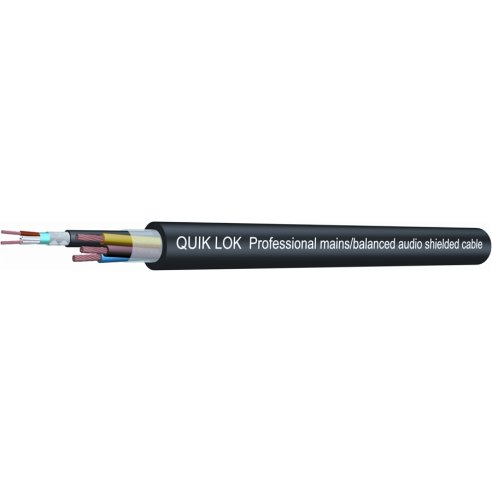 Quik Lok CA/836 BK Cavo per collegamento audio/rete