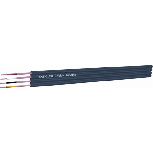 Quik Lok CM/870 BK Cavo "piattina" multipolare piatto a 4 coppie
