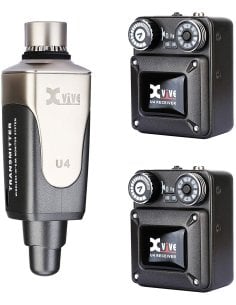 XVIVE U4R2 IN EAR MONITOR WIRELESS SYSTEM 2 RECEIVERS