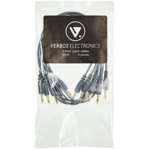 VERBOS ELECTRONICS CABLE 60CM. GREY 5 PACK