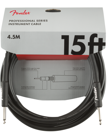 FENDER CABLE PRO 15' CABLE FENDER CABLE PRO 15' CABLE