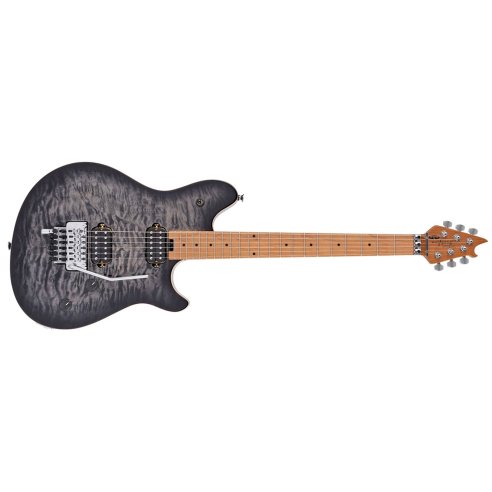 EVH WOLFGANG WG SPC QM BAKED MAPLE FB CHARCOAL BURST