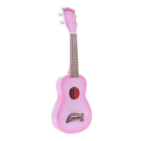 Kala MK-SD/PKBURST - Ukulele soprano Dolphin - Pink Burst - c/borsa
