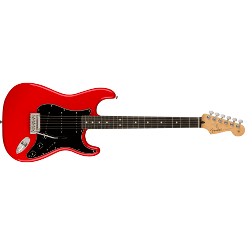 FENDER DE PLAYER STRAT EBONY FERRARI RED
