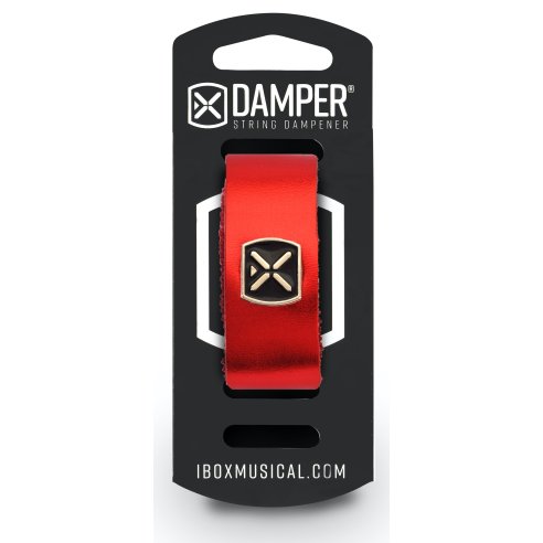 IBOX MUSICAL Damper DM MD04 Metallic Red Leather / Iron Tag