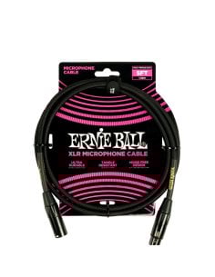 Ernie Ball 6390 Cavo Microfonico Braided nero 1,5 m