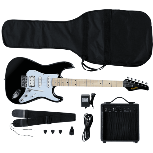 KRAMER FOCUS ELECTRIC GUITAR PLAYER PACK EBONY