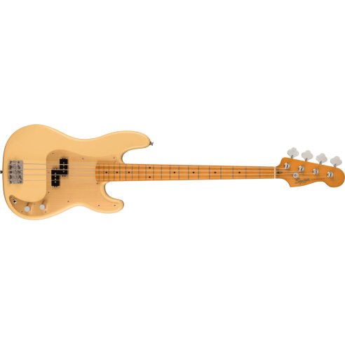 SQUIER 40TH ANNIVERSARY P BASS SATIN VINTAGE BLONDE