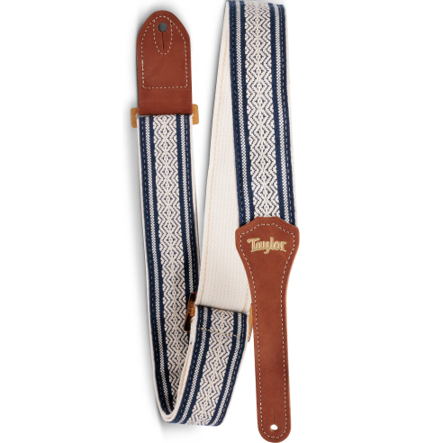 TAYLOR STRAP ACADEMY WHITE/BLUE COTTON 2"