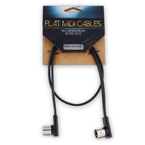 ROCKBOARD RBO CAB MIDI 60 BK FLAT MIDI CABLE BLACK 60 CM.