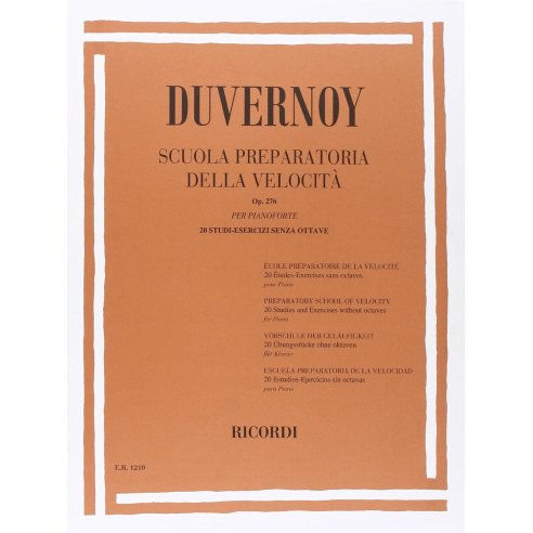 DUVERNOY SCUOLA PREPARATORIA DELLA VELOCITA' OP 276