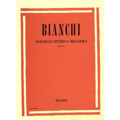 BIANCHI SOLFEGGI RITMICO MELODICI PARLATI