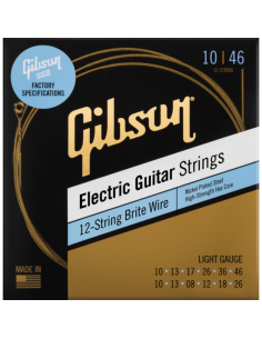 GIBSON SEG-BW12L BRITE WIRES 12 STRINGS ELECTRIC