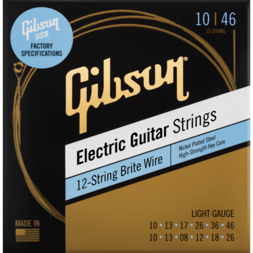 GIBSON SEG-BW12L BRITE WIRES 12 STRINGS ELECTRIC