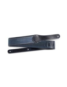 TAYLOR STRAP BLUE DENIM NAVY LEATHER EDGES 2.5"