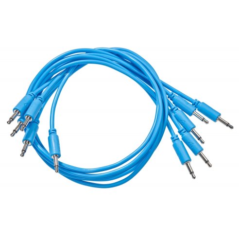 BLACK MARKET MODULAR PATCH CABLE 50 CM. 5-PACK BLUE