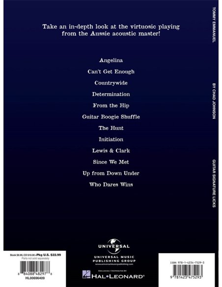 TOMMY EMMANUEL - SIGNATURE LICKS TOMMY EMMANUEL - SIGNATURE LICKS