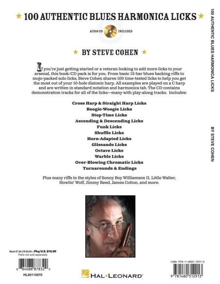 100 AUTHENTIC BLUES HARMONICA LICKS 100 AUTHENTIC BLUES HARMONICA LICKS