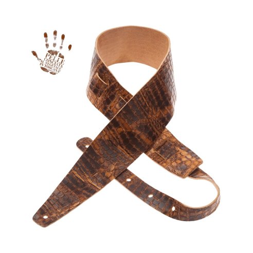 MAGRABO' HOLES HC EMBOSSED CROCO LUX MARRONE CHIARO 8CM