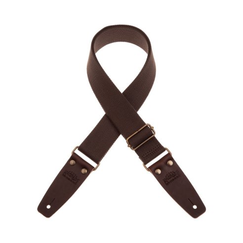 MAGRABO' STRIPE SC ENTRY MARRONE 5 CM TERMINALI MARRONE SCURO FIBBIA OTTONE ANTI