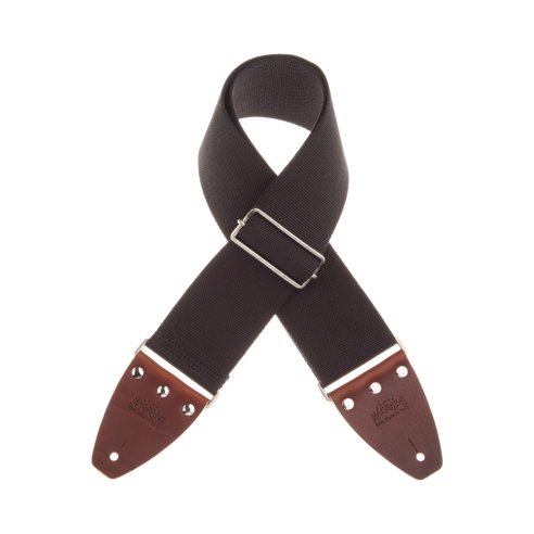 MAGRABO' STRIPE SC ENTRY NERO 8 CM TERMINALI MARRONE FIBBIA ARGENTO