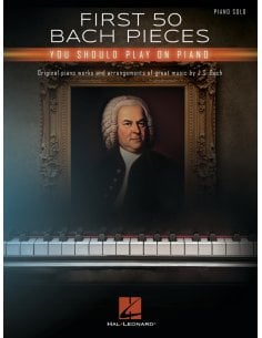 AAVV FIRST 50 BACH PIECES YOU SHOULD PLAY ON PIANO