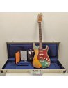 FENDER LTD ED. '61 STRAT SUPER HEAVY RELIC SHERWOOD GREEN OVER 3CS